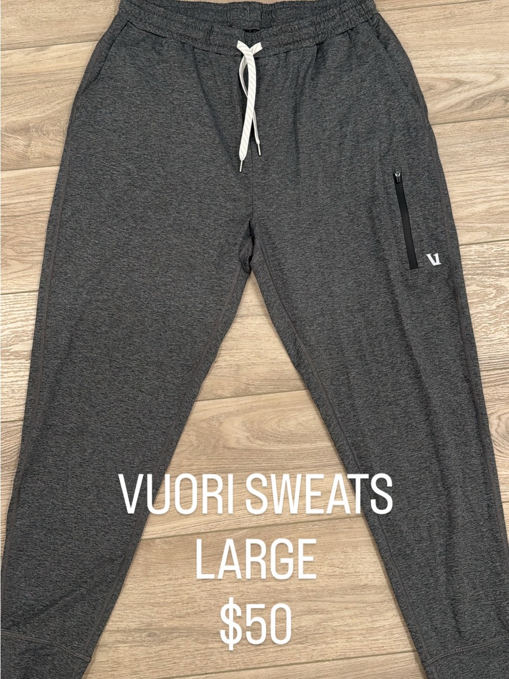 Vuori Mens Gray Sweatpants